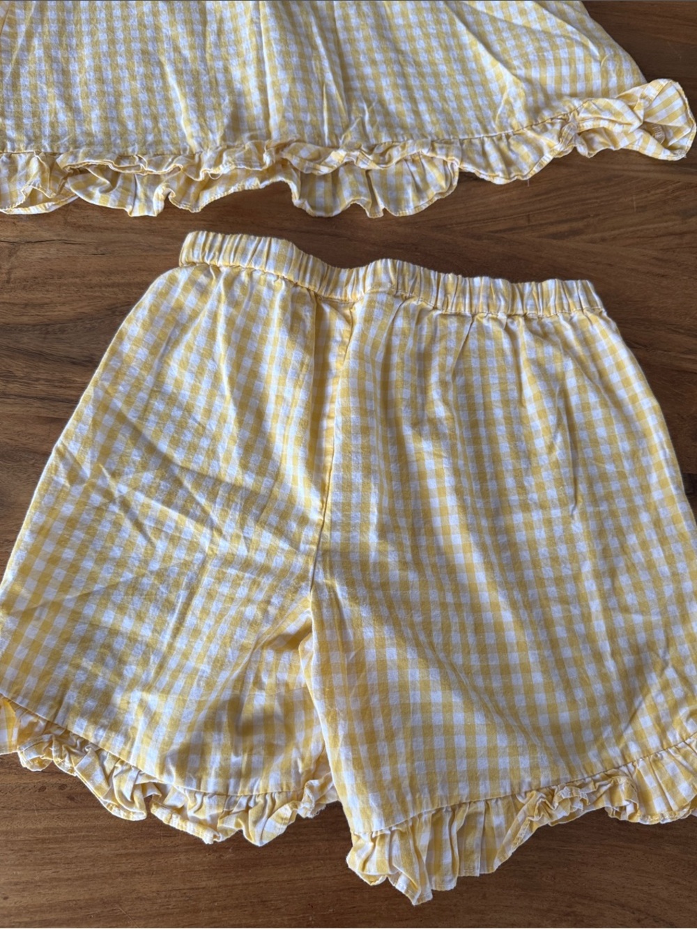 Rachel Riley Yellow Gingham Ruffle Set - Picture 3 of 6
